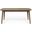 Placidity Outdoor Expandable Dining Table with Slatted Tabletop and Tapered Legs In Grey