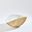 Pleated Medium Bowl In Ivory and Camel