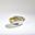 Pleated Small Bowl In Amber And Blue Filigree