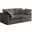 Plush Velvet Standard Comfort 2 Seater Modular Sofa with Arm Support In Grey