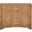 Plymouth Dark Burl Wood 3 Drawers Chest