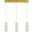 Polaris Led Light Gold Pendant 3500D3G