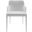 Polly White Leather Arm Chair