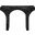 Pomezia Marble Finish Concrete Console Table In Black