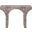 Pomezia Marble Finish Concrete Console Table In Brown