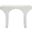 Pomezia Marble Finish Concrete Console Table In White