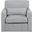 Pompano Swivel Chair In Gray
