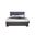 Pompei Full Bed with LED In Metallic Grey