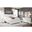 Pompei Youth Bedroom Set with LED In Metallic White