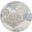 Pompeii 5'3" x 5'3" Round Indoor Rug In Ivory Grey Blue