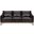 Pompeii 87 Inch Leather Sofa In Dark Brown