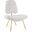 Ponder White Upholstered Sheepskin Fur Lounge Chair