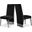 Porsha Velvet Dining Chair Set of 2 In Black/Chrome