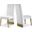 Porsha Velvet Dining Chair Set of 2 In Cream