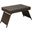 Portable Folding Wicker Table In Brown