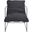 Portland Pillow Top Accent Chair in Grey and Black
