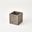 Posh Suede Pencil Cup In Grey and Natural