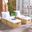 Pramla Outdoor Sette with Ottoman in Natural and White
