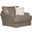 Prato Italian Top Grain Leather Match Chair In Putty