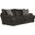Prato Top Grain Italian Leather Match Sofa with Cuddler Cushions In Chocolate