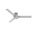 Presto 52 Inch Low Profile Ceiling Fan and Wall Control In Dove Grey