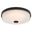 Preston 12.5 Inch LED Flush Mount In Matte Black