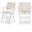 Preston Wood Dining Arm Chair Set of 2 In White