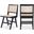 Preston Wood Dining Side Chair Set of 2 In Black