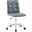 Prim Gray Armless Mid Back Office Chair