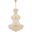 Primo 30" Gold 32 Light Chandelier With Clear Royal Cut Crystal Trim