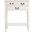 Primrose 3 Drawer Console Table in Distressed White