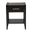 Primrose Fluted Wood 1-Drawer Nightstand In Black