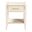 Primrose Fluted Wood 1-Drawer Nightstand In Ivory