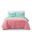 Primrose Ombre Shaggy Faux Fur 3 Piece Full/Queen Comforter Set In Aqua Multi