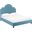 Primrose Sea Blue Queen Performance Velvet Platform Bed