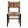 Prita Paper Loom Mahogany Wood Dining Chair In Brown and Black