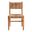 Prita Paper Loom Mahogany Wood Dining Chair In Natural and Brown