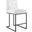 Privy Black and White Black Stainless Steel Upholstered Fabric Counter Stool