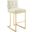 Privy Gold Ivory Stainless Steel Performance Velvet Bar Stool EEI-3856-GLD-IVO
