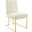 Privy Gold Ivory Stainless Steel Performance Velvet Dining Chair