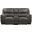 Proctor Double Reclining Love Seat with Center Console In Gray