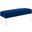 Prologue Woven Performance Velvet Ottoman In Navy