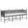Provence Garden Bench in Canvas Flax