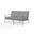 Provence Loveseat in Canvas Granite