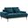 Proximity Azure Upholstered Fabric Loveseat
