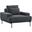 Proximity Charcoal Upholstered Fabric Arm Chair