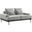 Proximity Light Gray Upholstered Fabric Loveseat