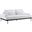 Proximity White Upholstered Fabric Sofa