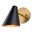 Pryce 4.75 Inch Wall Light In Matte Black and Satin Brass