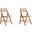 Pullman Folding Dining Chair In Nature CaneSet of 2